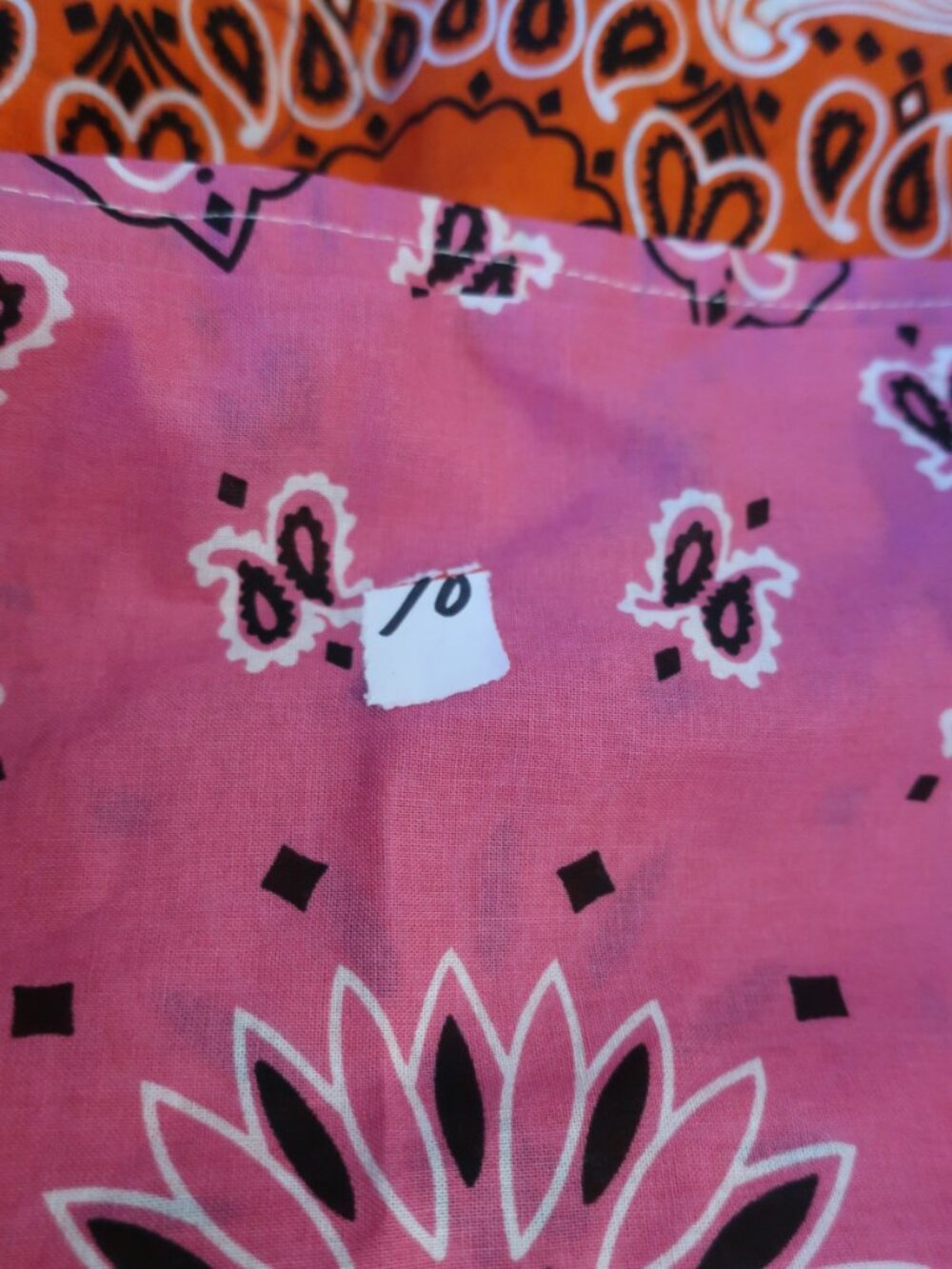 NWT Womens Tina Demel Jumbo "Life Is Beautiful" Assorted Colors Bandana Tote Bag - Picture 6 of 7